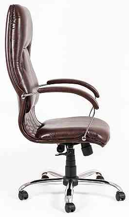 Офісне Крісло Керівника Richman Nicosia Titan Dark Grey Хром М3 MultiBlock Коричневий Київ