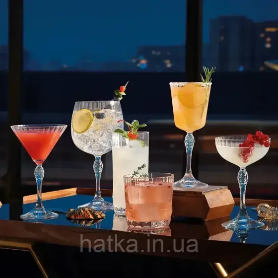 Набір склянок 4 шт Bormioli Rocco America'20s низькі 370 мл h-92 см скло для дому та ресторанів Київ