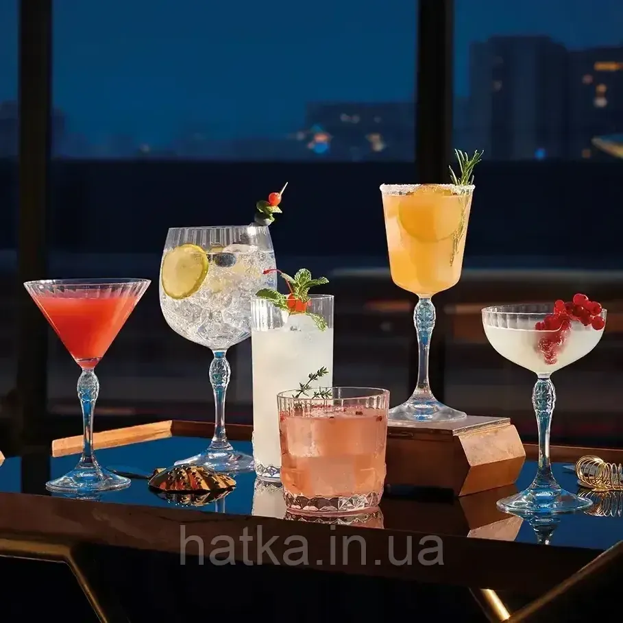 Набір склянок 4 шт Bormioli Rocco America'20s низькі 370 мл h-92 см скло для дому та ресторанів Київ - фото 3