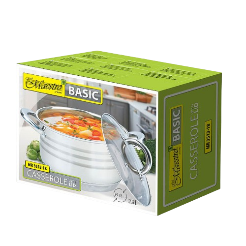 Каструля нержавіюча сталь 2,5л d18см MR-3513-18 Maestro Житомир - фото 3