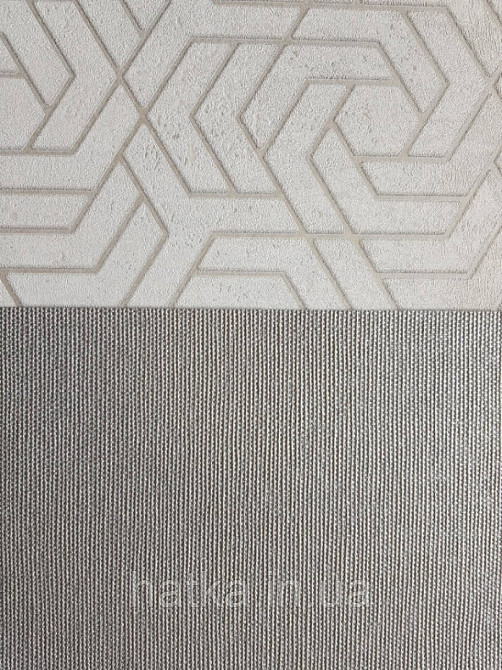 Шпалери вінілові на флізелін Marburg City glam метрові однотонні структурні в точку під тканину сріблясті Київ - фото 2