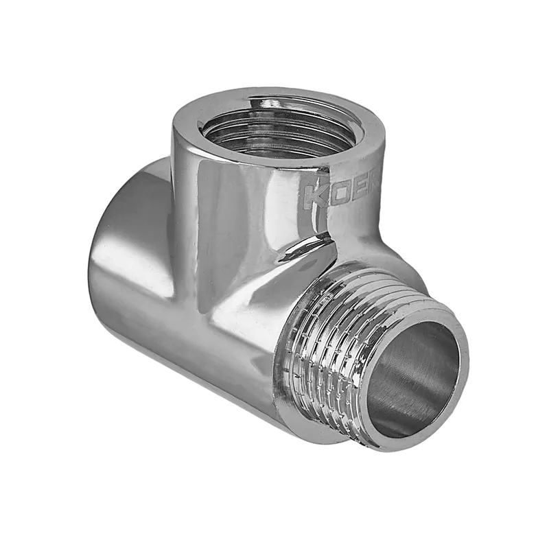 Трійник редукційний Koer KF.T06FFM.CHR - 1/2" FFМ хром (KR5622) Київ - фото 1