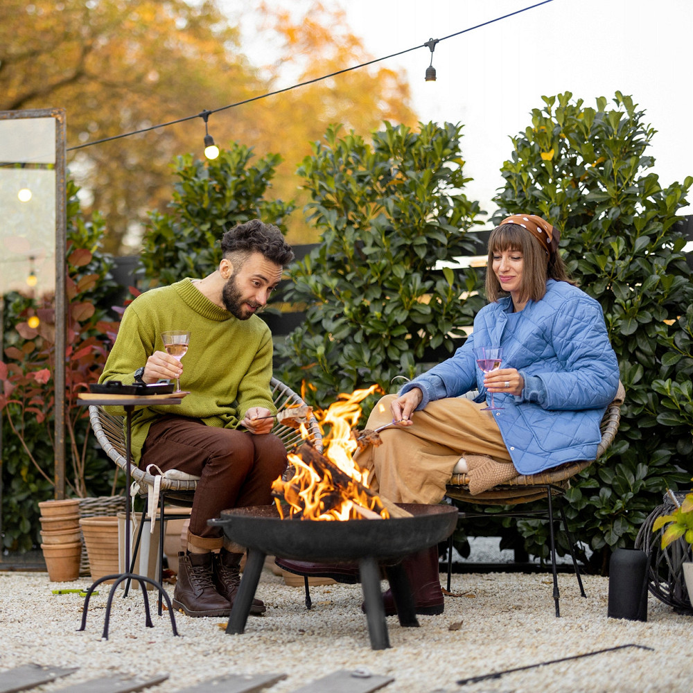 Садовая яма для костра диаметром 60 см с ручками Kaminer (25379) Железо Нововолынск - изображение 8