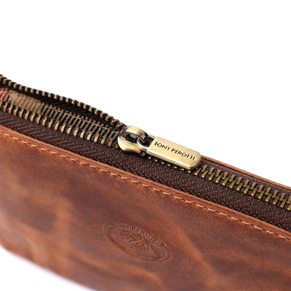 Практична ключниця на два відділення з матової натуральної шкіри Tony Perotti 20837_1 (3350 whisky) Світло-коричневий Київ - фото 6