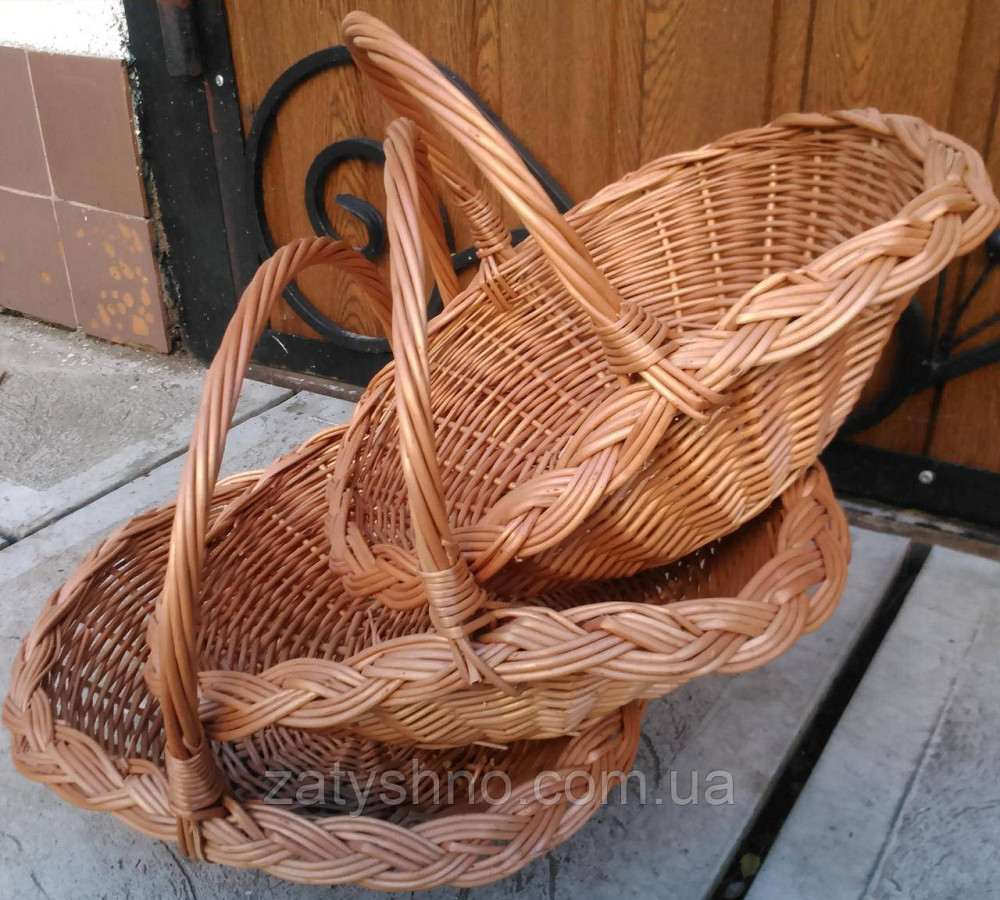 Набір плетених кошиків від виробника Київ - фото 1