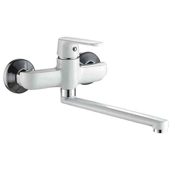 Змішувач для кухні зі стіни Globus Lux Laguna GLA-0104-7-WHITE Луцк