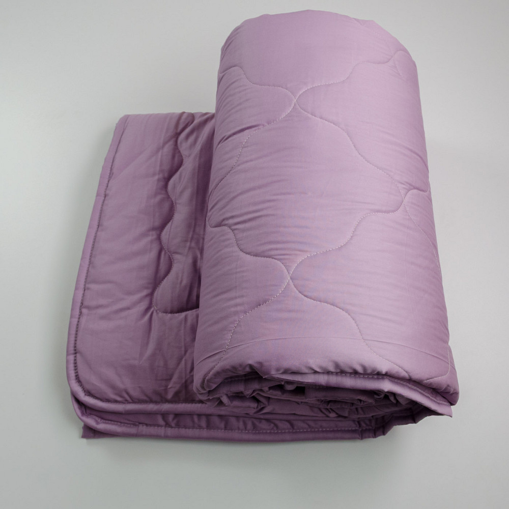 Ковдра конопляна літня Сатин Пильна троянда YouStar двоспальна 170х210 см (Фіолетовий) Суми - фото 6