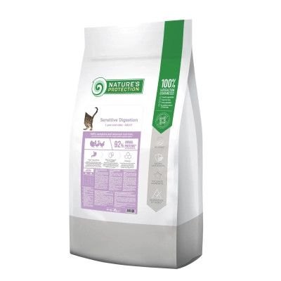 Сухой корм для кошек Nature's Protection Sensitive Digestion Adult 18 кг (NPB46042) Винница - изображение 1