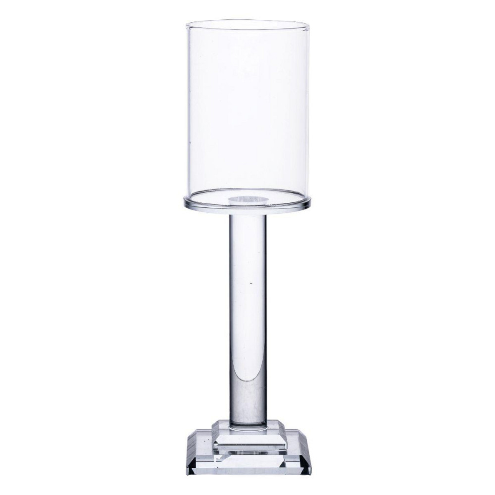 Підсвічник скляний на ніжці 6.5×23 см підсвічник келих декоративний прозорий HP-4-41M Київ - фото 1