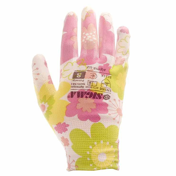 Перчатки с ПУ покрытием (белые, манжет) SIGMA (9446381) Ровно - изображение 4