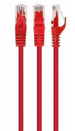 Патчкорд UTP Cat.5e ( 15м червоний ), CU Винница