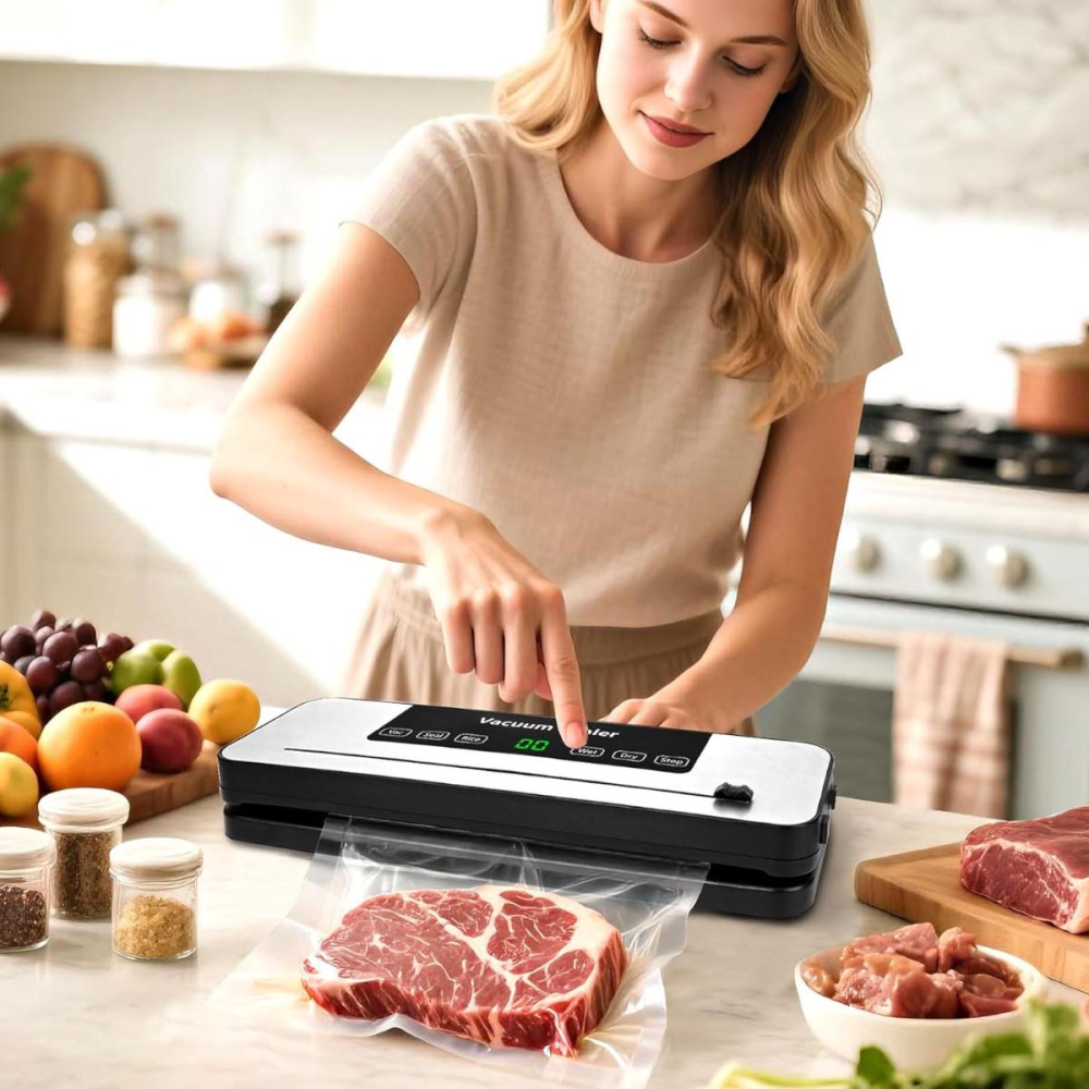 Вакууматор побутовий для харчових продуктів Vacuum Sealer 120W Вінниця - фото 10
