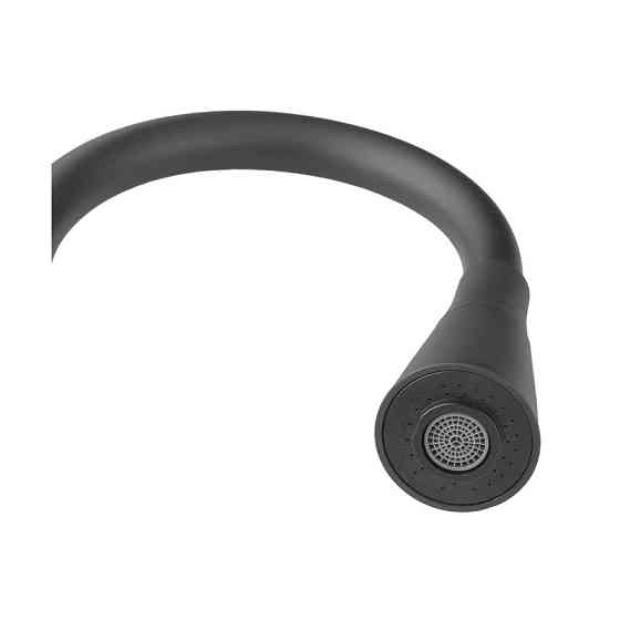 Кухонний змішувач MIXXUS SUS-011-T REFL.BLACK з силіконовим виливом із нержавіючої сталі SUS304, чорний вилив (MI8226) Харків