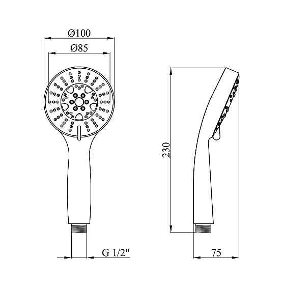 Лійка для душу Kroner KRM - C721 Київ