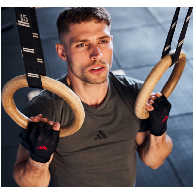 Перчатки для фитнеса Adidas Essential Training Gloves ADGB-15001RD чорний, червоний S (885652025843) Винница - изображение 6