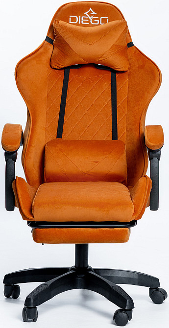 Крісло геймерське DIEGO ALCANTARA PRO Orange Київ - фото 2