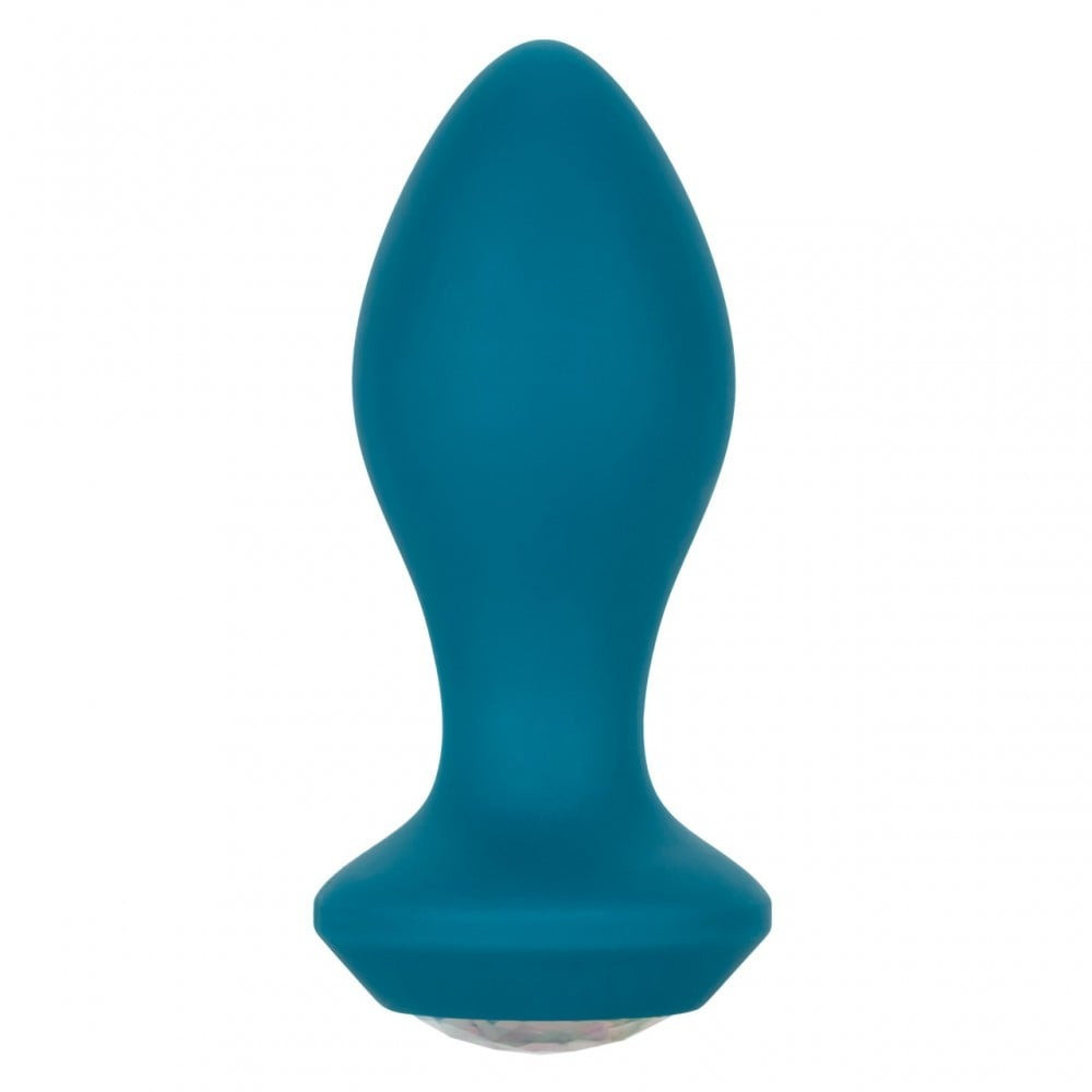 Анальная пробка с вибрацией Vibrating Crystal Probe Голубая California Exotic Sex Aura Киев - изображение 4