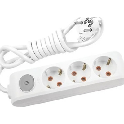 Сетевой удлинитель Panasonic X-tendia із заземленням 3 розетки, 3м (WLTA04332GR-UA) Винница - изображение 1