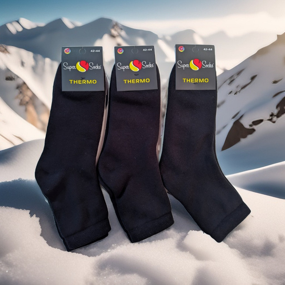 Шкарпетки чоловічі теплі з хутряною внутрішньо (3 шт.) SuperSocks art.007 42-44 Київ - фото 1