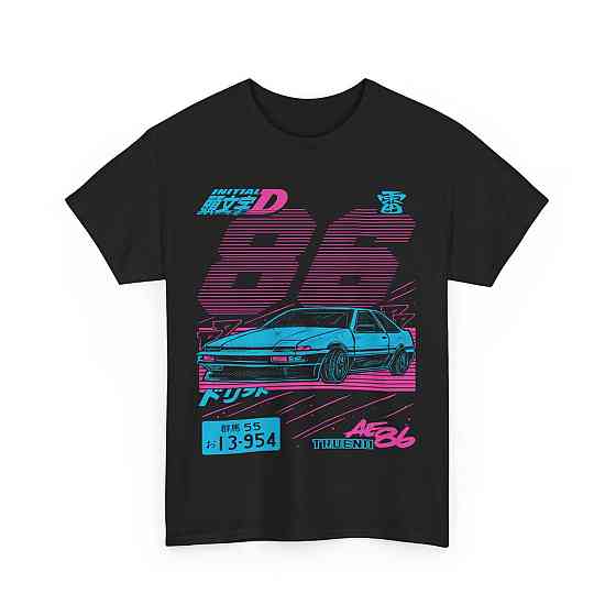 Футболка для мальчика аниме Інитиал Д Ітсуки Фудживара оверсайз (рост от 165 до 180 ) Черний AnimeJ0539m Днепр