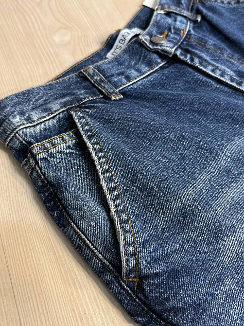 Джинси жіночі Its Basic 2952-17 skater baggy банани з косими кишенями сині, синій, 38, 38, 79 см, 111 см Київ - фото 5