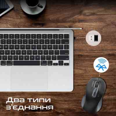 Мишка Promate Ken Wireless/Bluetooth Black (ken.black) Вінниця