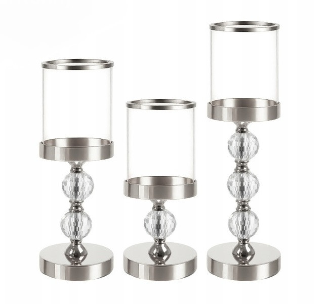 Набір з 3 різних підсвічників гламурних з аксесуарами Ruhhy (22314) Нововолинськ - фото 2