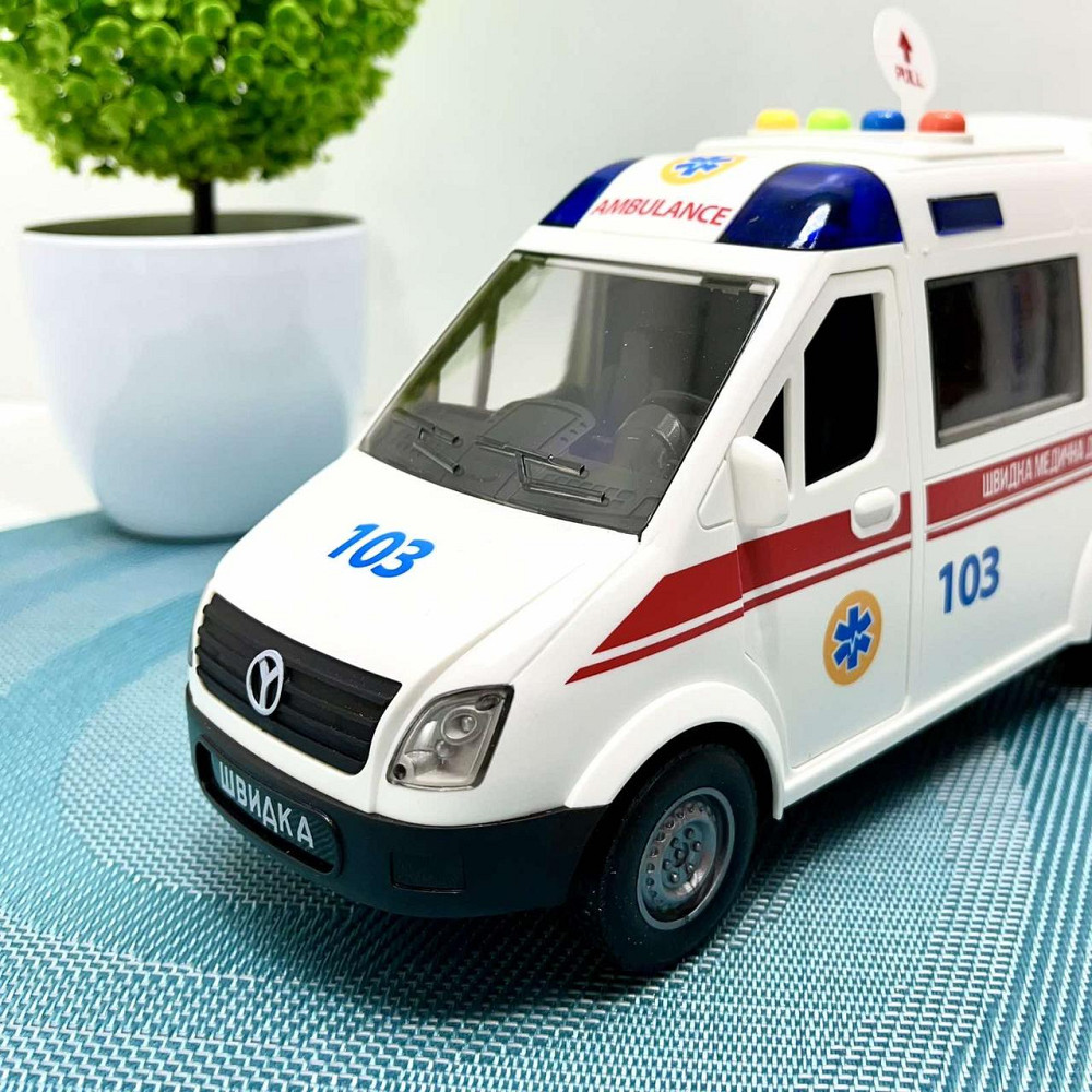 Машина Швидка допомога АвтоЕксперт відчиняються двері звук пісні інерція Біла (89091) Чернігів - фото 7