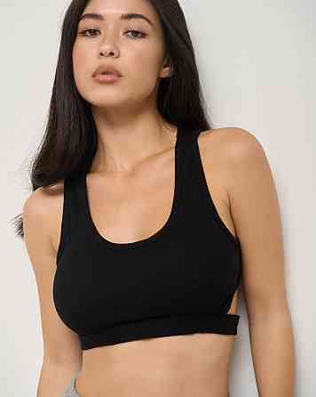 Кроп топ в рубчик - декоративная застежка на спине Nicoletta 80585 L Киев