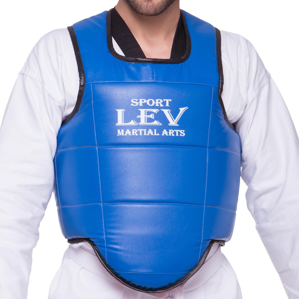 Защита корпуса (жилет) двусторонняя LEV LV-4282 размер S-XL синий-красный Защита для боевых искусств Киев - изображение 1