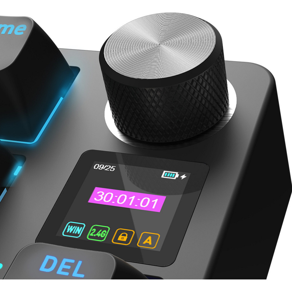 Клавіатура Hator Icefall PRO Wireless, TFT display Black (HTK450UA) ( Чорний ) Харьков - изображение 2