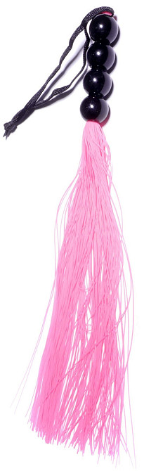 Силиконовый флогер ( длина 37 см ) Fetish Boss Series - Silicone Whip Pink 14