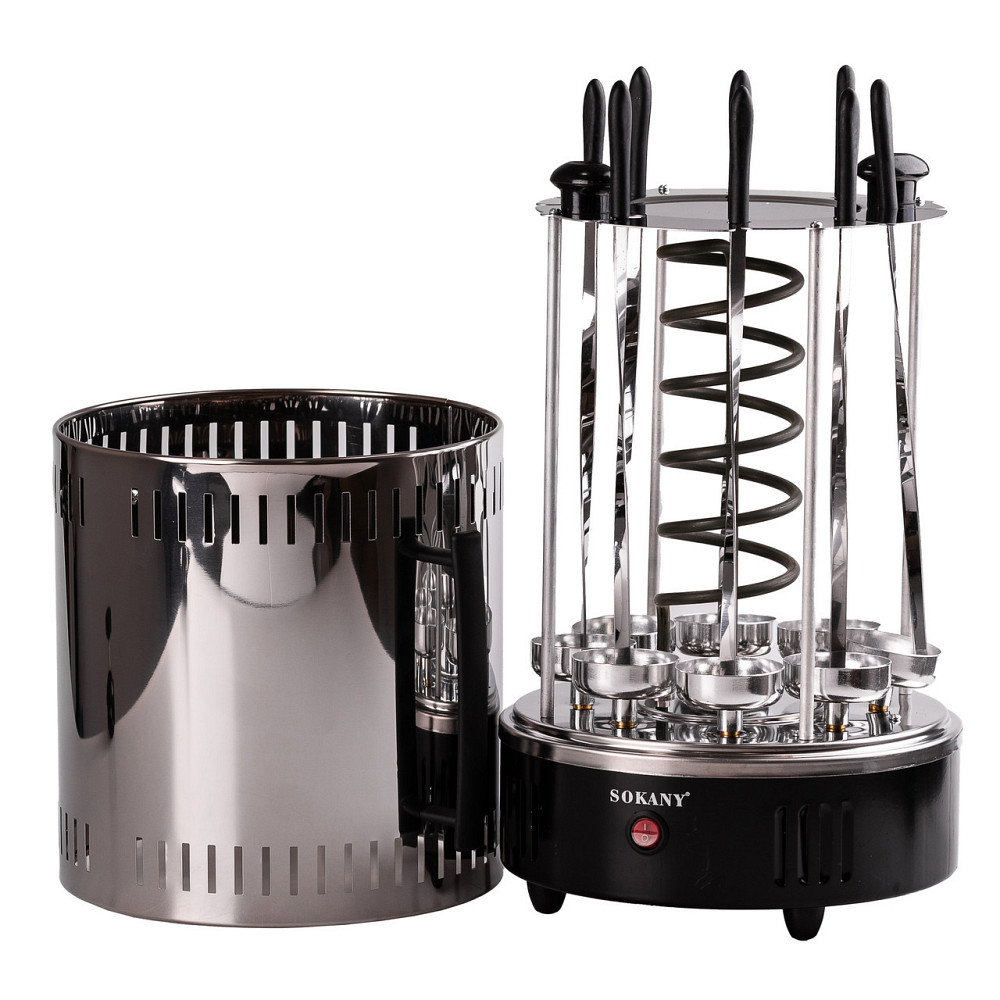 Електрошашличниця вертикальна Sokany SK6113 на 8 шампурів 1500 Вт Київ - фото 2