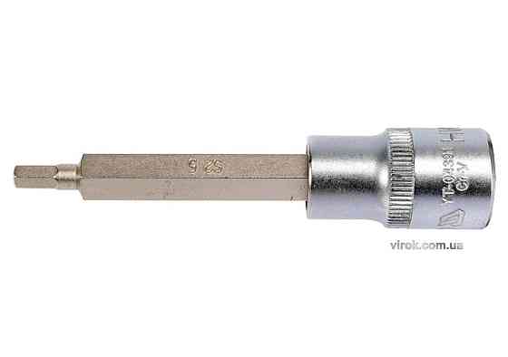 Головка торцева YATO квадрат 1/2 HEX M5, L= 100 мм. подовжена [20/120] Одесса