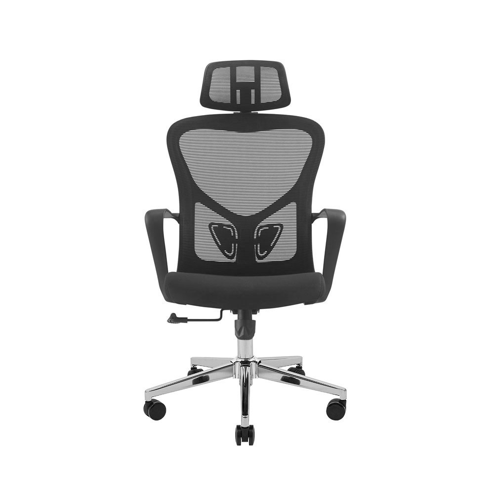 Офисное кресло руководителя Solana Хром M1 Tilt Черный Киев - изображение 2