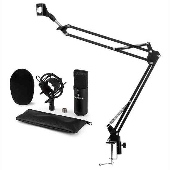 Набір мікрофонів CM001B Конденсаторний мікрофон V3 Кронштейн мікрофона чорний (Німеччина, читати опис) Рівне