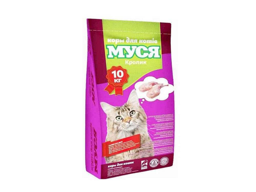 Корм для котов МУСЬ со вкусом кролика 10кг 29260 ТМ O.L.KAR Solmir Киев - изображение 1