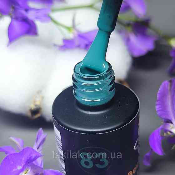Гель-лак для нігтів Bee Nails 083 (глибокий синьо-зелений) 8мл Херсон