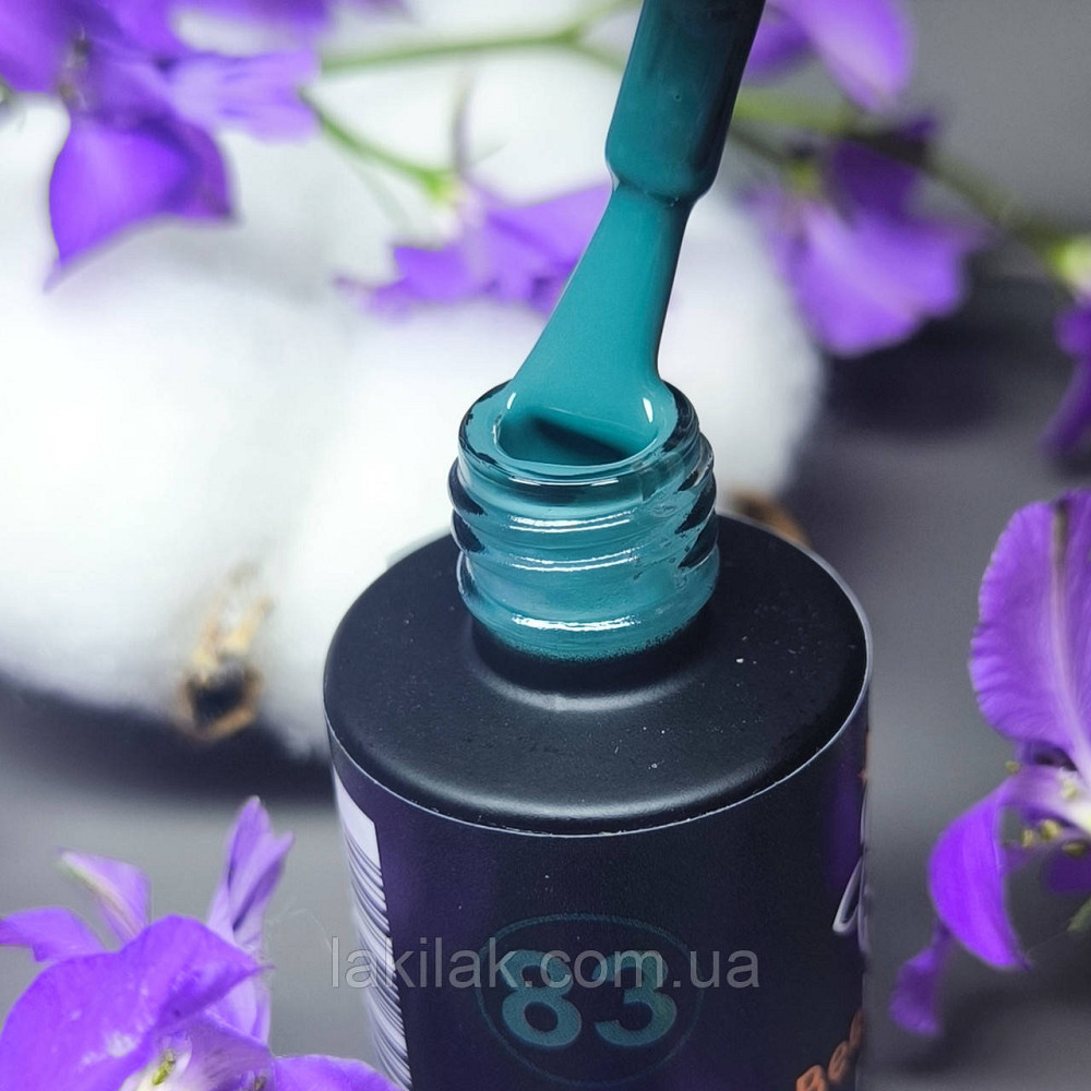Гель-лак для нігтів Bee Nails 083 (глибокий синьо-зелений) 8мл Херсон - фото 1