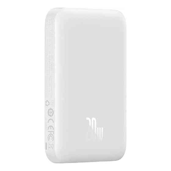 Зовнішній акумулятор Baseus Magnetic Mini Air Wireless Fast Charge Power Bank 6000mAh 20W Stellar White（With Simple Series Київ