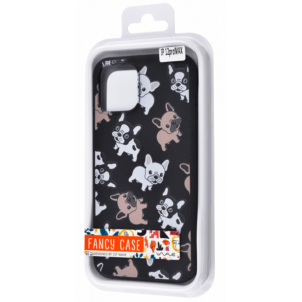 Чехол для Apple Iphone 12 Pro Max собачки. Цвет: черный LY-61 Львов - изображение 1
