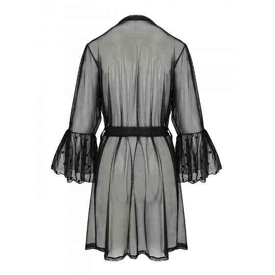 Повітряний пеньюар Passion LOVELIA PEIGNOIR XXL/XXXL, black Sex Aura Київ