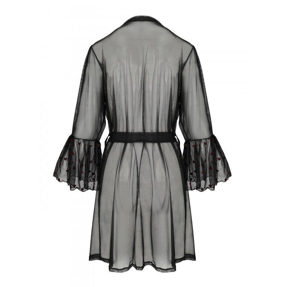 Повітряний пеньюар Passion LOVELIA PEIGNOIR XXL/XXXL, black Sex Aura Київ - фото 6