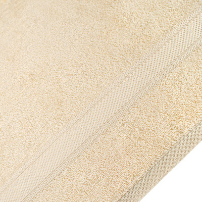 Рушник Home Line махровий бордюрний (кремовий) 400 гр/м2, 70х140 см (181821) Вінниця - фото 2