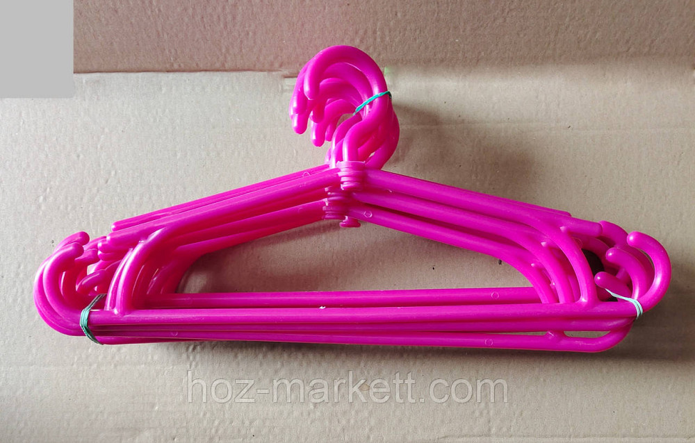 Вешалки плечики тремпель пластиковый с поворотным крючком цветной 40 см 10 шт уп Харьков - изображение 10