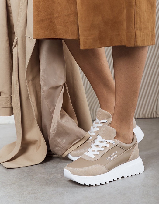 Broxci Кросівки жіночі BROXCI NK9 капучіно (весна-осінь, кожа+замша натуральная) (5008) 36-40 Коломыя - изображение 1