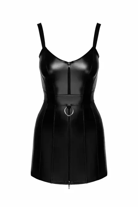 Сукня Noir Handmade F320 Starlet wetlook minidress with ring belt - 3XL Львов - изображение 7