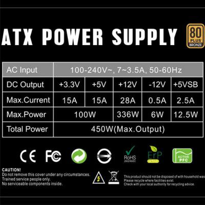 Блок живлення Gamemax 450W (GP-450) Вінниця - фото 5