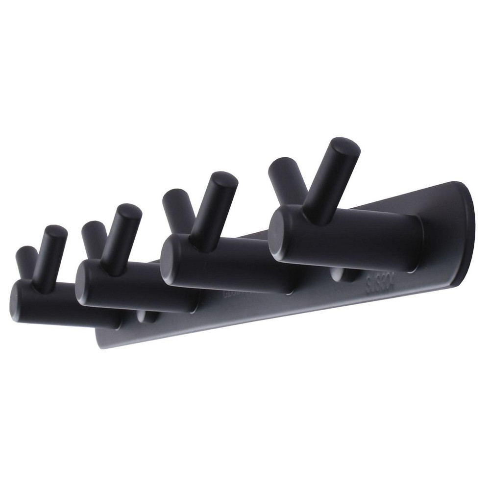 Планка з гачками Globus Lux BS8435-4 чорна матова SUS304 (000022214) Київ - фото 4