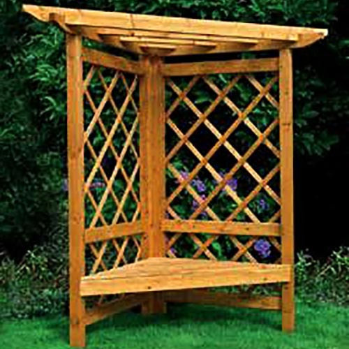 Пергола со скамейкой 